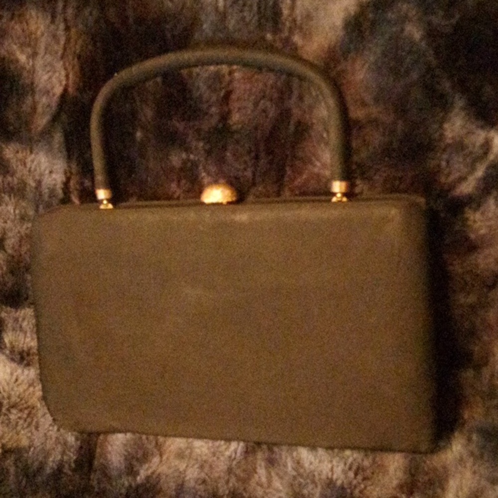 AFTER FIVE BRAND 1950's ANTIQUE SATIN EVENING BAG! - Picture 3 of 8
